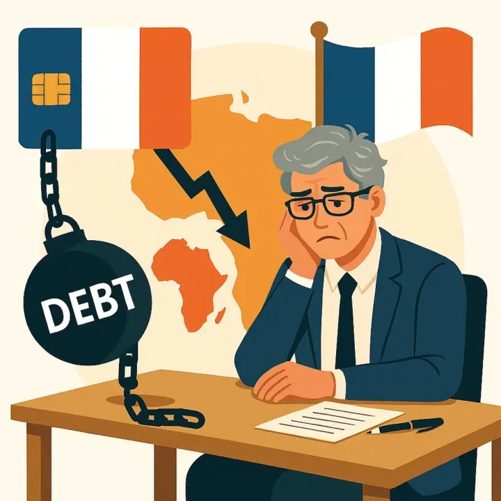 What role has the end of the Francafrique era played in France’s current crisis? How are France’s debt crisis and the loss of its influence in Africa connected?